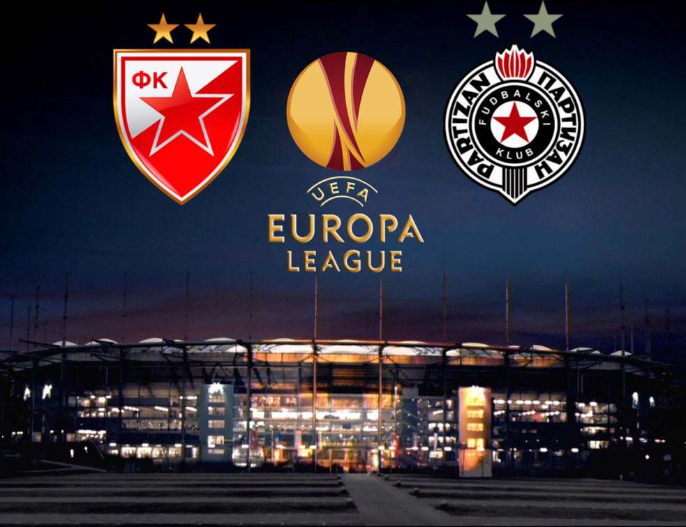 zvezda partizan evropa ilustracija